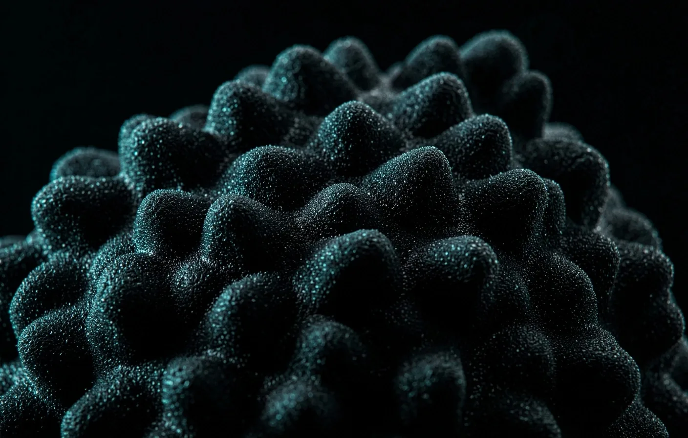 Close-up of foam roller texture