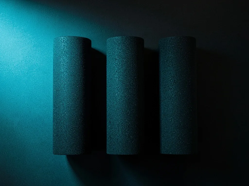 Foam rollers of varying lengths and densities