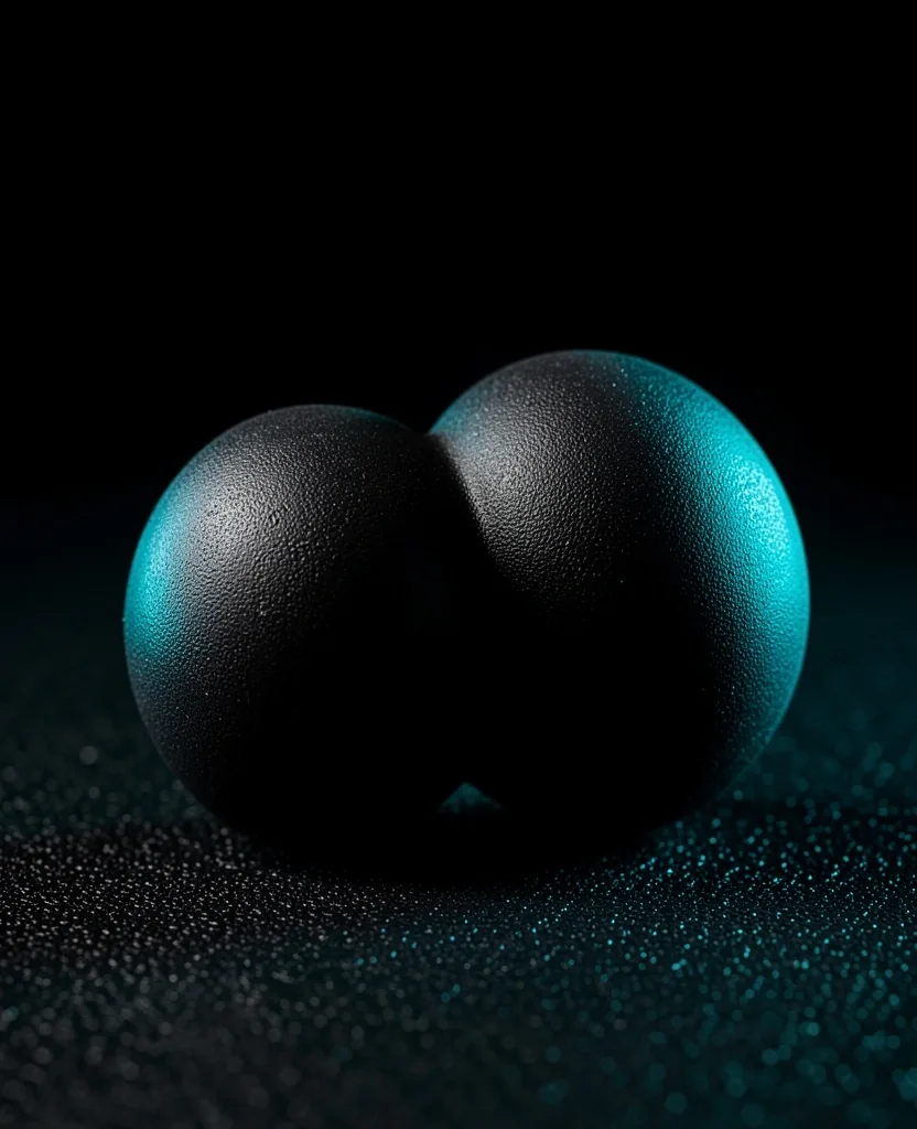 Peanut massage ball for spinal muscle release